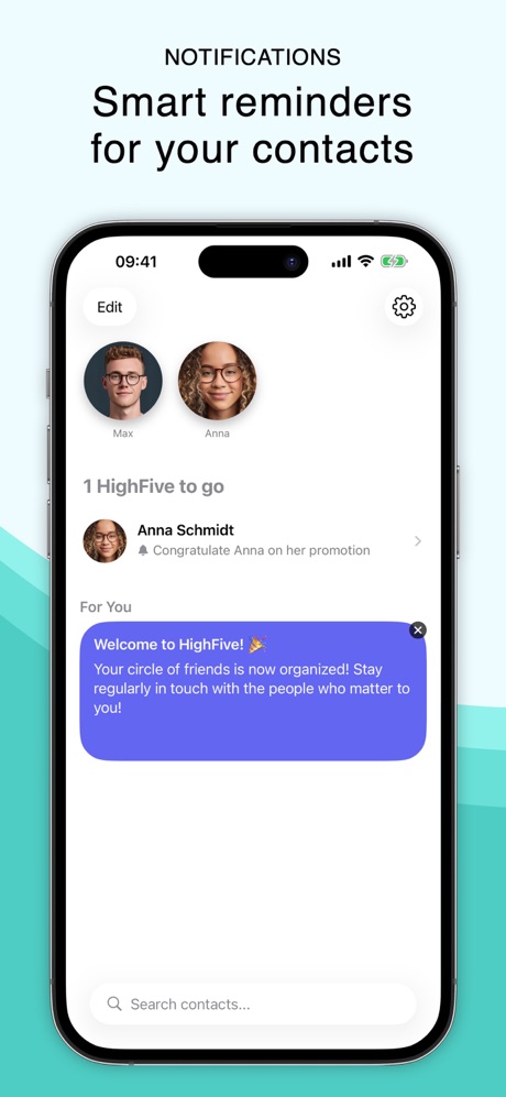 HighFive app screenshot